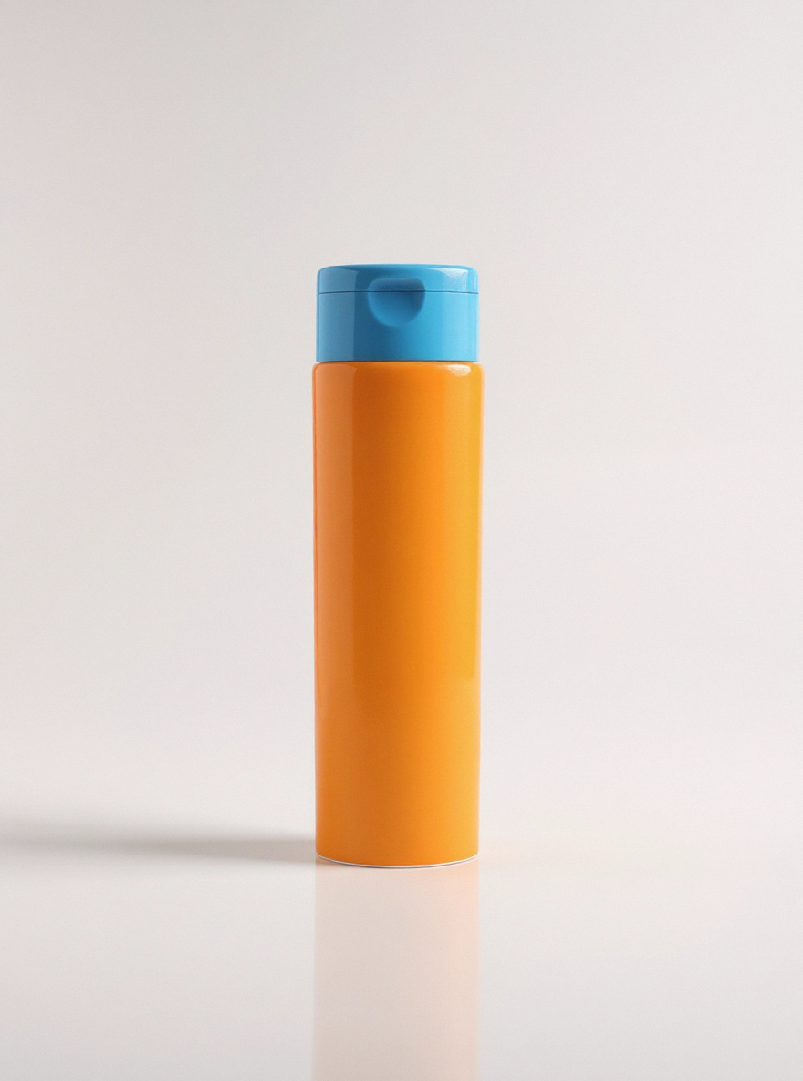 Lotion bottle packaging sample